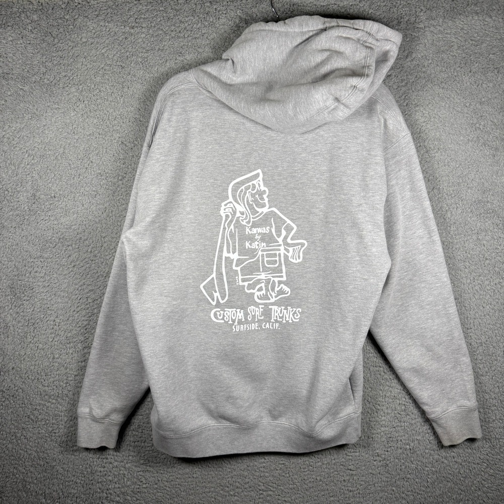 Katin Surf Shop Men Gray Kanvas by Katin Graphic Hoodie Sweatshirt Large USA